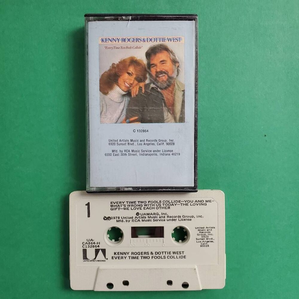 Kenny Rogers & Dottie West Every Time Two Fools Collide Cassette